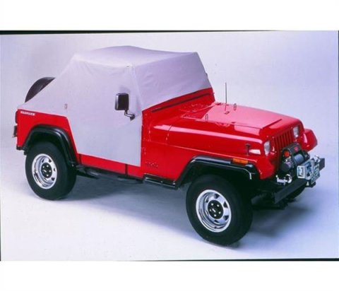 Bestop Trail Cover Jeep Covers 8103509 Car and Truck Cover, Haartz Fabric, Charcoal, Custom-Fit, Jeep, Each
