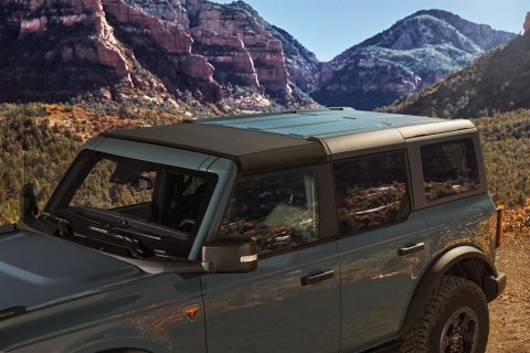 Bestop Sunrider Tops for Hardtop Broncos 2021-2026 BRONCO - 5246117 Soft Tops, '21-22 Bronco 4-Door (Black Twill)