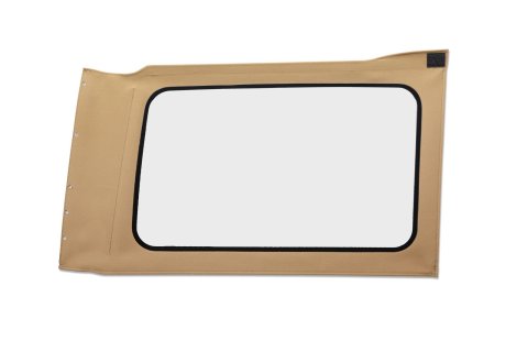 Bestop - Soft Top Windows for 2018-2026 WRANGLER 58300-71 OE Replacement Windows; Jeep 2018-23 Wrangler JL (Quarter Right Hand; 4-Door; Tan Twill; Clear)