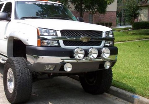 N-FAB Light Bars C995LB Bar, Steel, Black Powdercoated, Chevy, Each