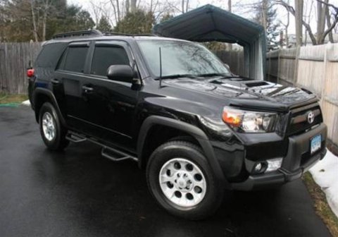 N-fab - Running Boards, Nerf Bars and Rock Sliders for 2010-2013 4RUNNER T0960R-GB Step Systems, Step, Gloss Black 10-13 Toyota 4 Runner 4 Door SUV Gas SRW