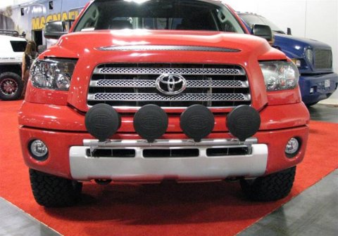 N-FAB Light Bars T074LB Bar, Steel, Black Powdercoated, Toyota, Each