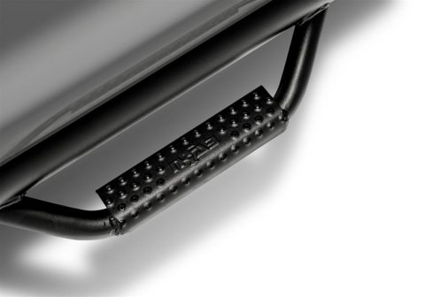 N-FAB Nerf Steps C01100CC-TX Step Bars, Bars, Wheel 2 Wheel, Steel, Textured Black Powdercoated, 3 in. Diameter, Chevy, GMC, Pair