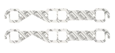 Mr. Gasket Header/Manifold Exhaust Gaskets 150A Gaskets, Header, High-Temperature White, Square Port, Chevy, Small Block, Pair