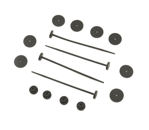 Mr. Gasket Replacement Fan Mounting Kits 1994MRG Electric Mounts, Nylon, Black, Set of 4