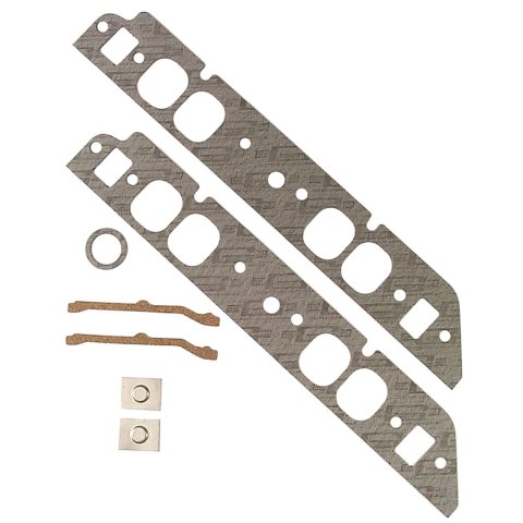 Mr. Gasket Standard Intake Sets 107 Gaskets, Manifold, Intake, Composite, Oval, 2.20 in. x 1.90 in. Port, .060 in. Thick, Chevy, 396-454, Set