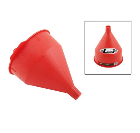 Mr. Gasket Fast-Fill Funnels 3695 Fast Fill Funnel, Red Plastic, 6 qt. Capacity, Each
