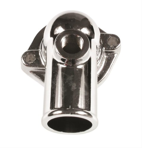 Mr. Gasket Water Necks 2664 Neck, Diecast Aluminum, Chrome Plated, 90 Degree, Ford, 429/460, Each