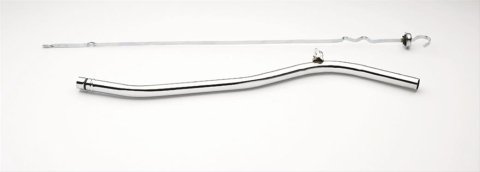 Mr. Gasket Chrome Plated Transmission Dipsticks 9690 Pan Tube/Dipstick; Automatic Dipstick With Tube; Plated; Incl. O-Ring; Alumin