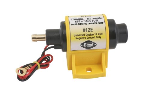 Mr. Gasket Micro Electronic Fuel Pumps 12E Pump, Micro, Electronic, 7 psi., 35 gph., 1/8 in. NPT Hose Barb Inlet, 1/8 in. NPT Female Threads Outlet