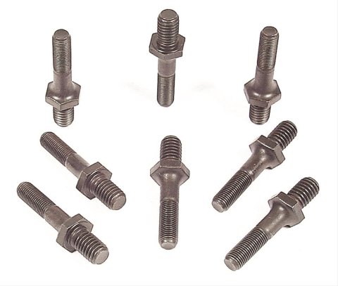 Mr. Gasket Screw-In Rocker Arm Studs 1075 Screw In 7/16 in., Bottom 3/8 in. Top Thread 2 3/8 in. Long, Set of 8
