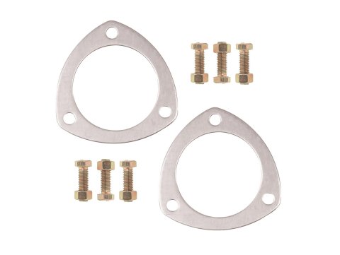Mr. Gasket Aluminum Collector Gaskets 7421G Exhaust Gaskets, Collector, Soft Aluminum, 3.00 in. Diameter, 3 Bolt Holes, Pair