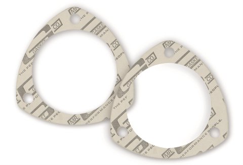 Mr. Gasket Standard Collector Gaskets 1204C Gaskets, Compressed Fiber Laminate, 3-Hole, 3 in. Inside Diameter, Pair