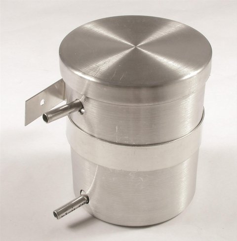 Mr. Gasket Aluminum Cool Cans 1350 Fuel Can, Aluminum, 3/8 in. Hose Nipple Inlet/Outlet, Each