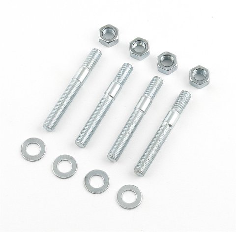 Mr. Gasket Carburetor Studs 62 Studs, Steel, Zinc Plated, 5/16-18/24 in. x 2.500 in. Long, Set of 4