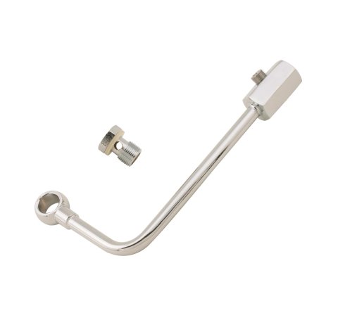 Mr. Gasket Chrome Gas Lines 29883 Fuel Line, Steel, Chrome, Carter AFB, Edelbrock, Each