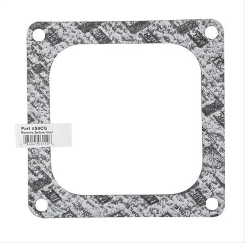 Mr. Gasket Carburetor Base Gaskets 58CG Gasket, Base, Cellulose/Nitrile Composition, 4-barrel, Open Center, Dominator 4500, With UPC Label, Each