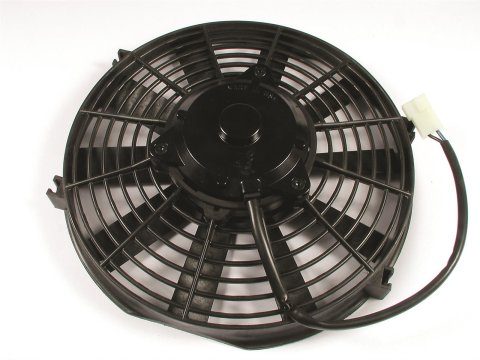 12 Inch 1,400 CFM Mr. Gasket Electric Cooling Fan 1986 Fan, Single, in. Diameter, Reversible, cfm, Black, Plastic, Each