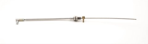 Mr. Gasket Firewall Mount Throttle Cables 5655 Cable, Braided Stainless Steel, 17 in. Long, Universal, Each