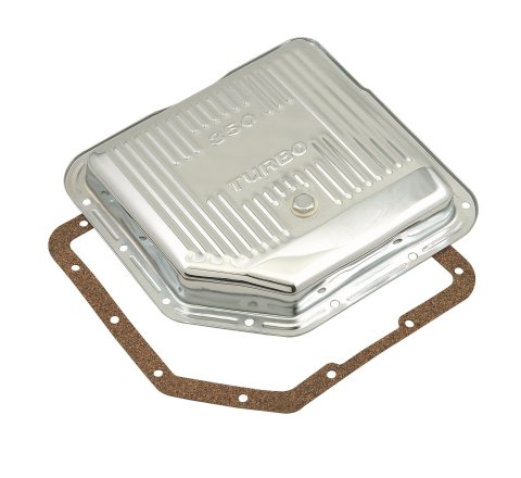 Mr. Gasket Automatic Transmission Oil Pans 9761 Pan, Stock, Steel, Chrome, GM, TH350, Each