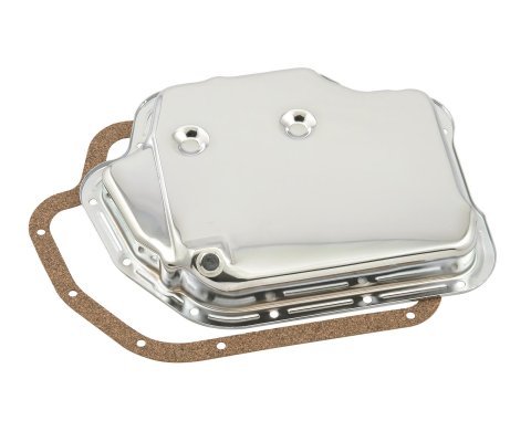 Mr. Gasket Automatic Transmission Oil Pans 9762 Pan, Stock, Steel, Chrome, GM, TH400, Each