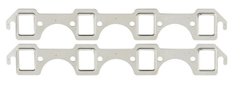 Mr. Gasket MLS Header Gaskets 4825G Exhaust Gaskets, Header, Stainless Steel, Stock Port, Ford, Small Block, Pair