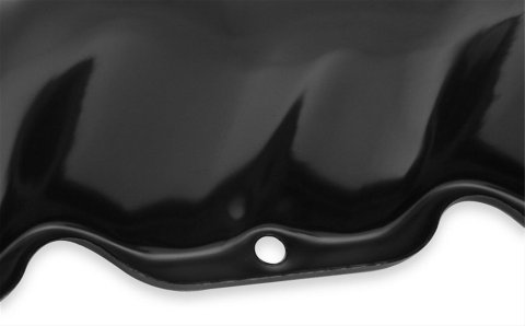 Mr. Gasket Valve Covers 9831BMRG Covers, Perimeter Bolt Mounting, Steel, Black, AMC, Jeep, L6, Each