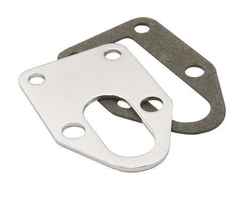 Mr. Gasket Chrome Fuel Pump Mounting Plates 1514 Plate, Steel, Chrome, Pump, Chevy, Small Block, Each