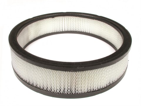 Mr. Gasket Air Filters 1487A Filter Element, Round, Paper, White, 9.0 in. Diameter, 2.0 in. Height, Each