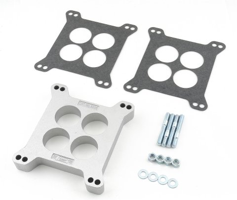 Mr. Gasket 1 Inch Carburetor Spacer 6006 Spacer, Aluminum, in. Thick, 4-Hole, Square Bore, Each