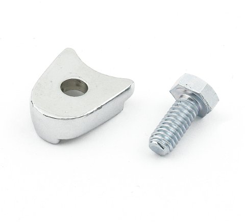 Mr. Gasket Distributor Hold-Down Clamps 9860 Clamp, Steel, Chrome, Bolt Mount, Ford, Small Block/351W, Each