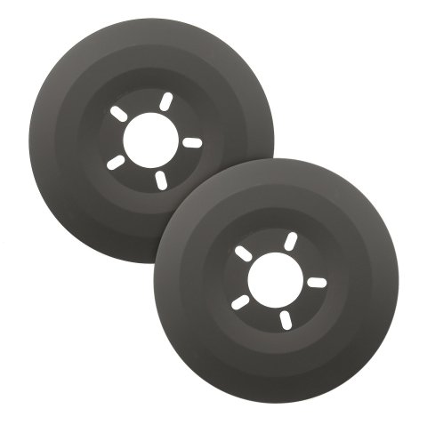 Mr. Gasket Wheel Dust Shields 6905 Brake Shields, Aluminum, Black, 15 in. Diameter Wheel, 5 x 4.50/4.75/5.00 in. Bolt Patterns, Pair