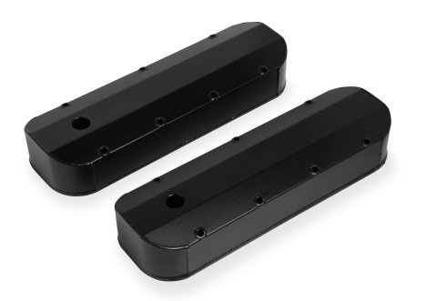 Mr. Gasket Aluminum Valve Covers 6831BG Covers, Tall, Perimeter Bolt Mounting, Fabricated Aluminum, Black Powdercoated, Chevy, Big Block, Pair