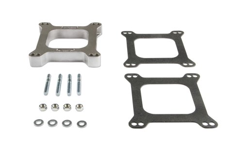 Mr. Gasket 1 Inch Carburetor Spacer 6005 Spacer, Aluminum, in. Thick, Open, Square Bore, Gasket, Mounting Hardware, Each