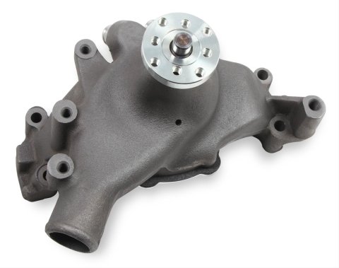 Mr. Gasket Mechanical Water Pumps 7016NG Pumps, Mechanical, High-volume, Clockwise Rotation, Iron, Natural, Long Style, Chevrolet, Big Block, Each