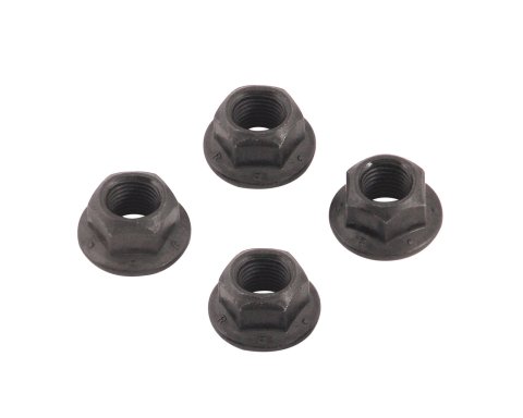 Mr. Gasket Torque Converter Nuts 6717 Nuts, Flanged, Converter, Steel, Natural, 3/8 in.-24 RH Thread, Set of 4