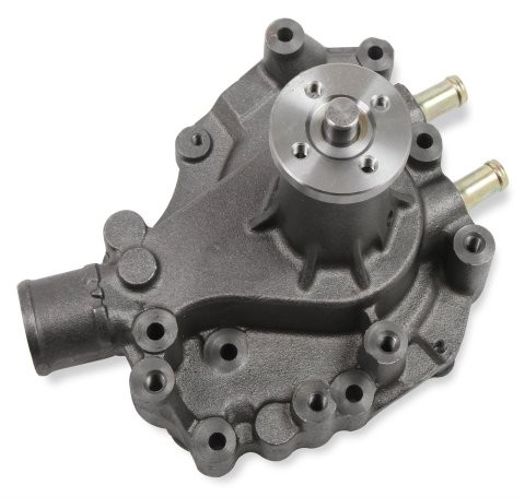 Mr. Gasket Mechanical Water Pumps 70130NG Pumps, Mechanical, High-volume, Clockwise Rotation, Iron, Natural, Left Side Inlet Design, Ford, 5.0L, 5.8L, Each