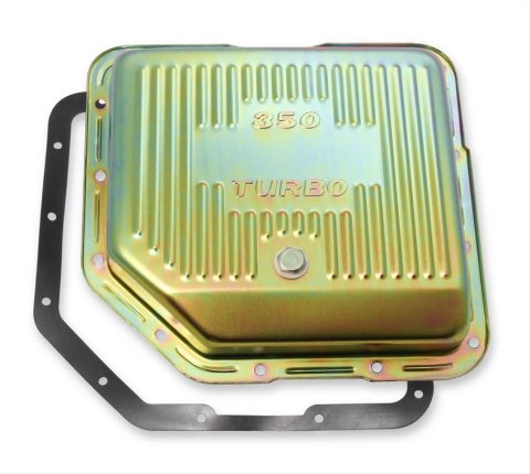 Mr. Gasket Automatic Transmission Oil Pans 9765ZMRG Pan, Stock, Steel, Zinc Coated, GM TH350, Each
