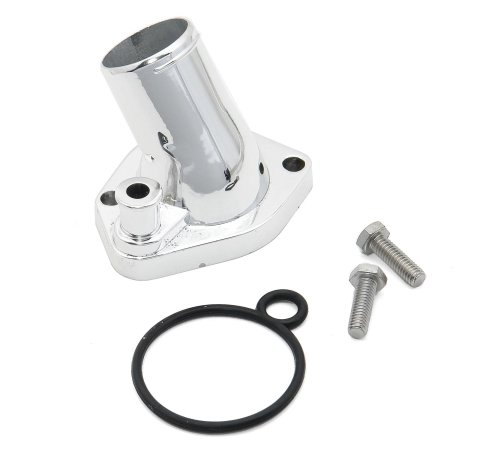 Mr. Gasket Chrome Plated O-Ring Water Necks 2662 Neck, Steel, Plated, O-Ring, 45 Degree, Ford, 260-302/351W, Each