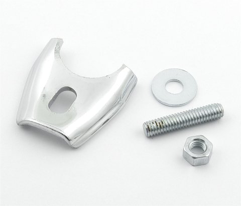 Mr. Gasket Distributor Hold-Down Clamps 2502 Clamp, Steel, Chrome, Stud Mount, Ford, Big Block, Boss, Cleveland, Small Block/Modified