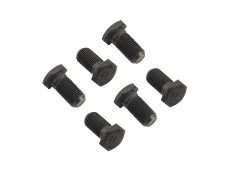 Mr. Gasket Flywheel Bolt Kits 914 Bolts, Steel, Black Oxide, Hex Head, 1/2 in. x 1 in., AMC, Dodge, Plymouth, Pontiac, Set of 6