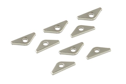 Mr. Gasket Valve Cover Clamps 9899 Hold-Down Tabs, Steel, Chrome Plated, Universal, Set of 8