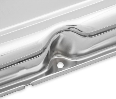 Mr. Gasket Chrome Valve Covers 9830CMRG Covers, Steel, Chrome, Plain, AMC, Pair