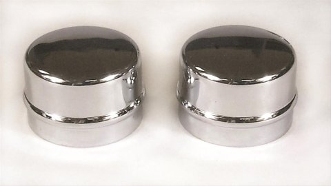 Mr. Gasket Chrome Dust Caps 2485 Brake Rotor Cap, Wheel/Hub, Steel, Chrome, 1.790 in. Diameter, Pair