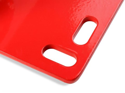 Mr. Gasket Engine Lift Plates 33028G Plate, LS Engines, Valley Cover Mount, Steel, Red Powdercoated, Each