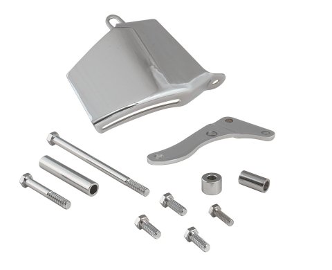 Mr. Gasket Alternator Brackets 5170 Bracket, Steel, Chrome, Long Water Pump, Chevy, Small Block, Each