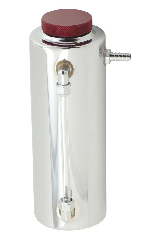 Mr. Gasket Radiator Fluid Reservoirs 9135 Overflow Tank, 24 Ounces, 3 in. Diameter, 9 in. Height, Aluminum, Polished, Universal, Each