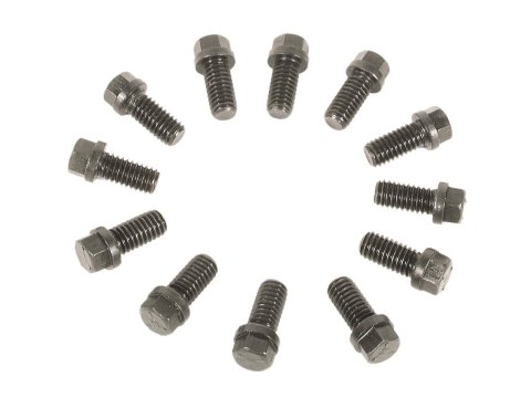 Mr. Gasket Header Bolts 915 Fasteners, Bolts, Hex Head, Steel, Black Oxide, Chevy, Chrysler, Pontiac, Set of 12