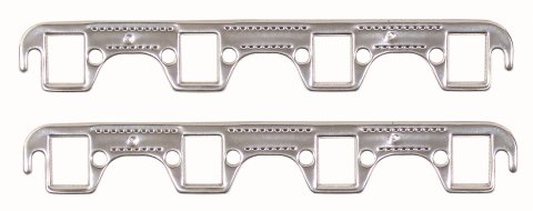 Mr. Gasket Aluminum Layered Exhaust Gaskets 7410G Gaskets, Header, Soft Aluminum, Rectangle Port, Ford, 221-302/351W, Pair