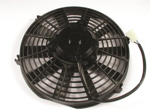 10 Inch 950 CFM Mr. Gasket Electric Cooling Fan 1985MRG Fan, Single, in. Diameter, Reversible, cfm, Black, Plastic, Each